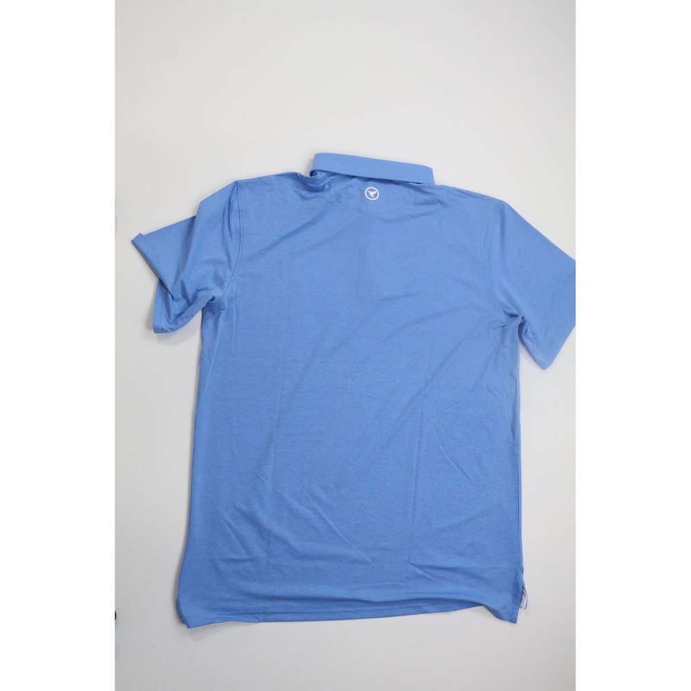 Birddogs Performance Polo Shirt XL Light Blue Heather Golf Athletic Casual - Picture 2 of 6